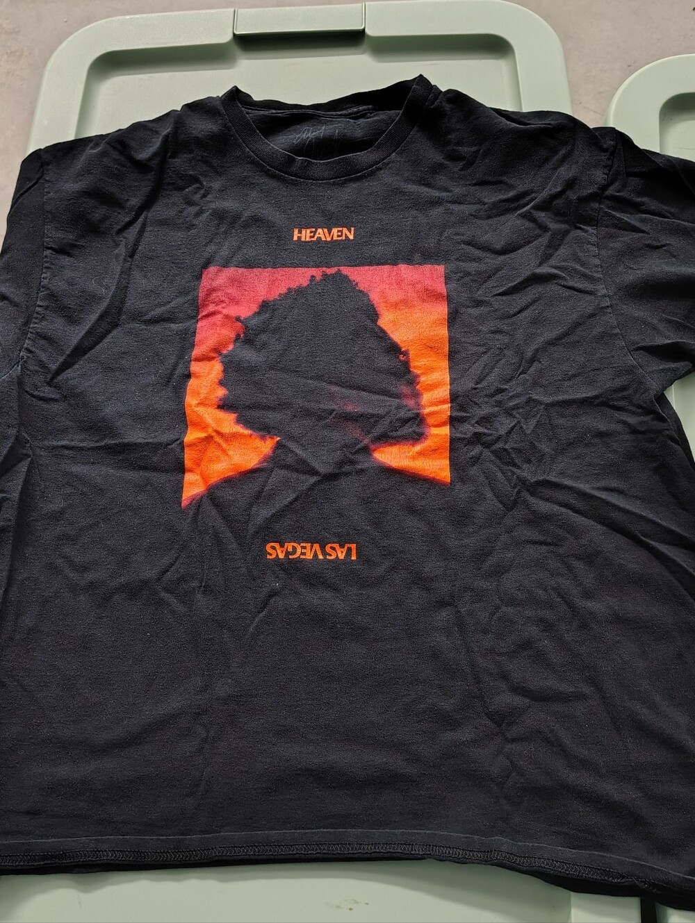 The Weeknd Heaven Or Las Vegas Shirt Mens XL  Black Profile Graphic Music
